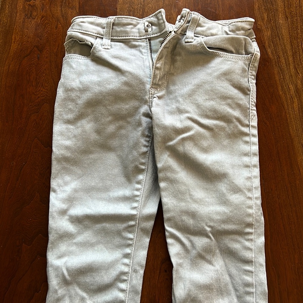 Gap girl’s super skinny silver grey jeans